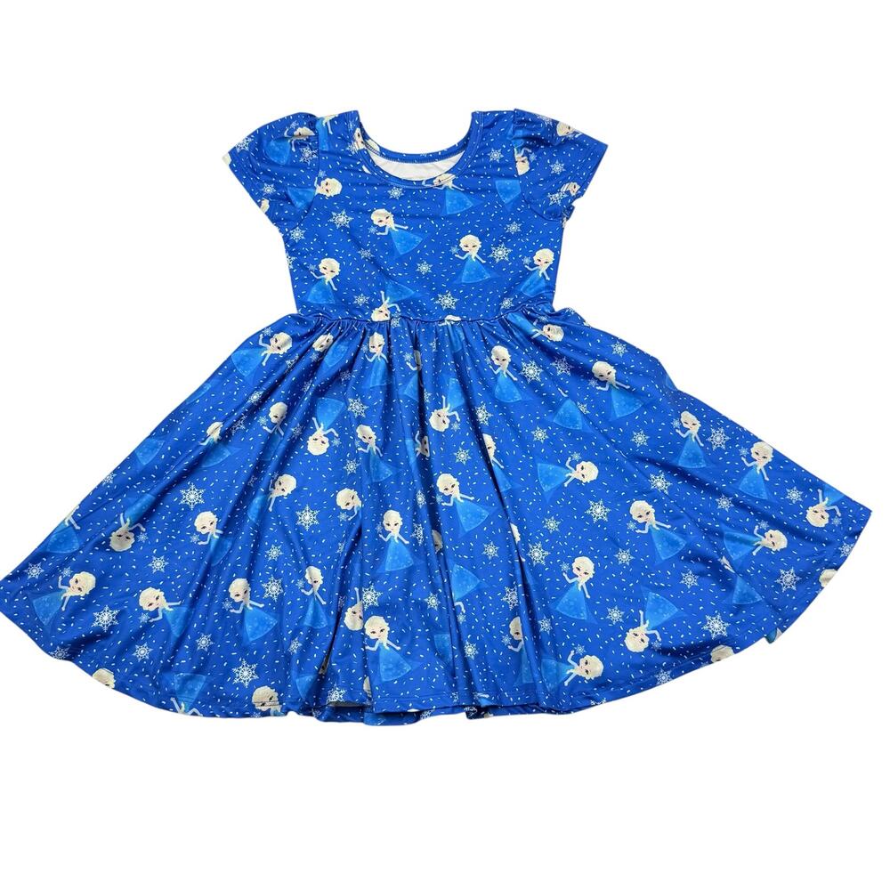 Charlie’s Project Kids Disney Inspired Frozen Elsa Dress, Size 5
